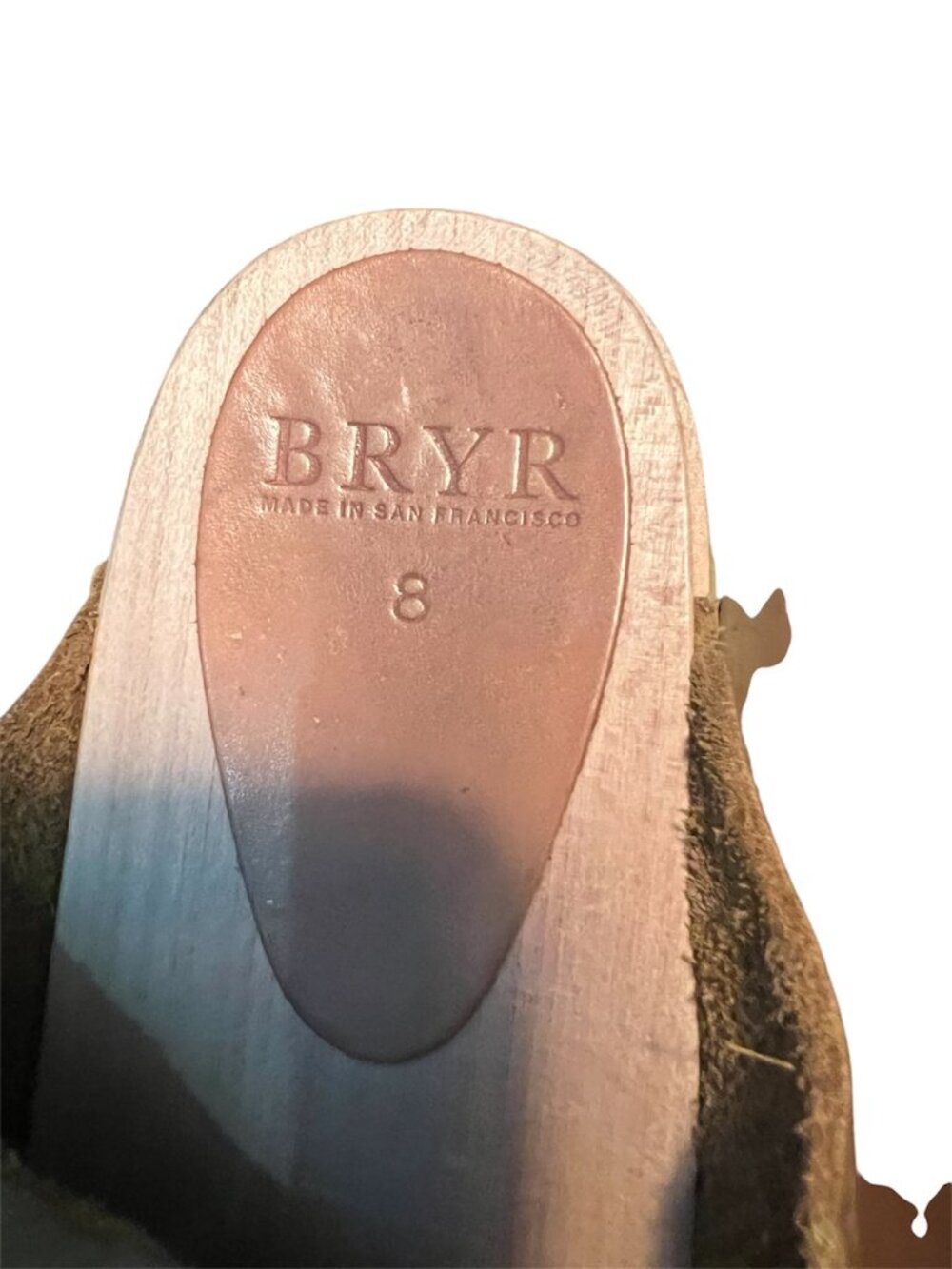BRYR Studio Chonk Clogs Size 8 Platform Leather Handmade USA - Picture 6 of 10